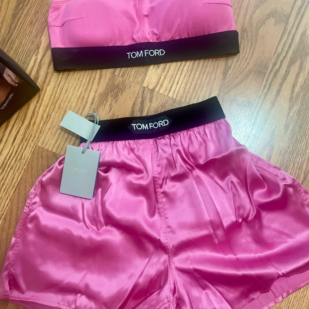 **Authentic**Tom Ford Rose Bloom Bandeau Set